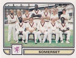 1983 Panini World Of Cricket Stickers #167 Somerset Front