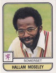 1983 Panini World Of Cricket Stickers #178 Hallam Moseley Front
