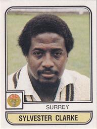 1983 Panini World Of Cricket Stickers #189 Sylvester Clarke Front