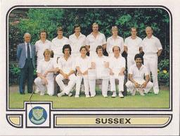 1983 Panini World Of Cricket Stickers #195 Sussex Front