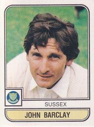 1983 Panini World Of Cricket Stickers #196 John Barclay Front
