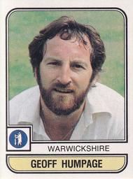 1983 Panini World Of Cricket Stickers #216 Geoff Humpage Front