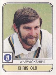 1983 Panini World Of Cricket Stickers #220 Chris Old Front