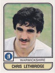 1983 Panini World Of Cricket Stickers #221 Chris Lethbridge Front