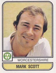 1983 Panini World Of Cricket Stickers #227 Mark Scott Front