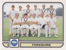 1983 Panini World Of Cricket Stickers #237 Yorkshire Front