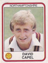 1983 Panini World Of Cricket Stickers #250 David Capel Front