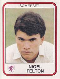 1983 Panini World Of Cricket Stickers #252 Nigel Felton Front