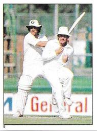 1983 Scanlens Cricket Stickers #8 Ian Botham / Allan Border Front