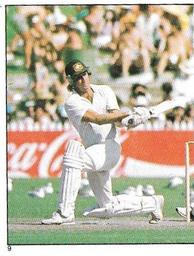1983 Scanlens Cricket Stickers #9 Jeff Thomson / Bob Taylor / Geoff Miller Front