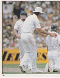 1983 Scanlens Cricket Stickers #18 Ian Botham / Geoff Miller Front