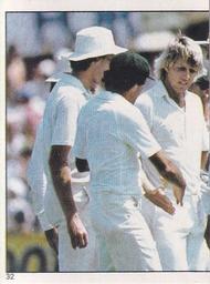 1983 Scanlens Cricket Stickers #32 Bruce Yardley / Jeff Thomson Front