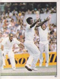 1983 Scanlens Cricket Stickers #40 Norman Cowans / Rod Marsh Front