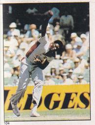 1983 Scanlens Cricket Stickers #104 Joel Garner Front