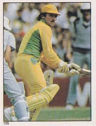 1983 Scanlens Cricket Stickers #105 Allan Border Front