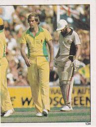 1983 Scanlens Cricket Stickers #134 Dennis Lillee Front