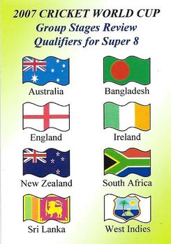 2007 Cricket World Cup #10 Group Stages Qualifiers Header Card Front