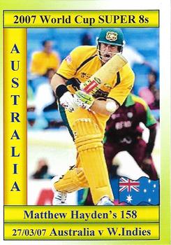 2007 Cricket World Cup #20 Matthew Hayden Front