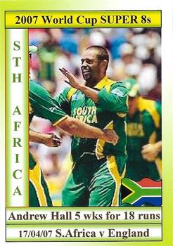 2007 Cricket World Cup #25 Andrew Hall Front