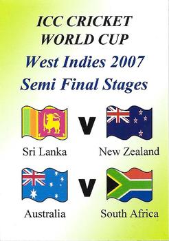 2007 Cricket World Cup #28 Semi Final Stages Front