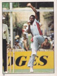 1984 Scanlens Cricket Stickers #33 Malcolm Marshall Front