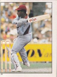 1984 Scanlens Cricket Stickers #36 Richie Richardson Front