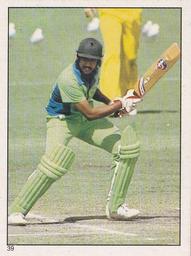 1984 Scanlens Cricket Stickers #39 Saleem Malik Front
