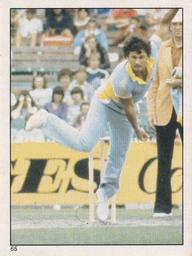 1984 Scanlens Cricket Stickers #65 Roger Binny Front