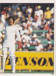 1984 Scanlens Cricket Stickers #131 Wasim Bari / Allan Border Front