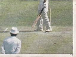 1984 Scanlens Cricket Stickers #140 Allan Border / Mohsin Khan Front