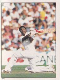 1984 Scanlens Cricket Stickers #204 Gus Logie Front