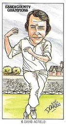 1984 Shelley's Ice Cream Essex County Cricket Champions #6 David Acfield Front