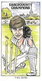 1984 Shelley's Ice Cream Essex County Cricket Champions #7 Neil Burns Front