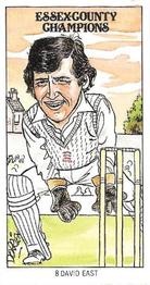 1984 Shelley's Ice Cream Essex County Cricket Champions #8 David East Front