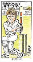 1984 Shelley's Ice Cream Essex County Cricket Champions #22 Keith Pont Front