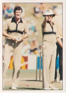 1985 Scanlens Cricket Stickers #12 Geoff Howarth / John Bracewell Front