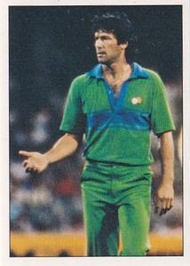 1985 Scanlens Cricket Stickers #21 Imran Khan Front