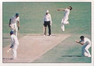 1985 Scanlens Cricket Stickers #51 Geoff Lawson Front