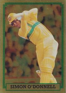 1985 Scanlens Cricket Stickers #57 Simon O'Donnell Front