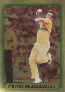 1985 Scanlens Cricket Stickers #60 Craig McDermott Front