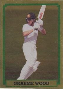 1985 Scanlens Cricket Stickers #61 Graeme Wood Front
