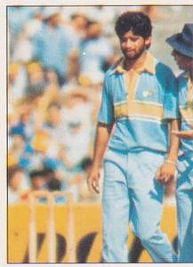 1985 Scanlens Cricket Stickers #92 Sunil Gavaskar / Chetan Sharma Front