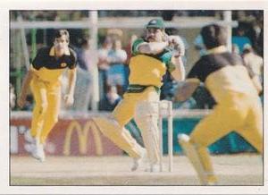 1985 Scanlens Cricket Stickers #117 David Boon Front
