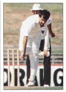 1985 Scanlens Cricket Stickers #131 Dave Gilbert Front