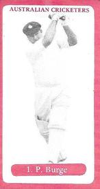 1986 John M. Brindley Australian Cricketers #1 Peter Burge Front