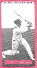 1986 John M. Brindley Australian Cricketers #2 Don Bradman Front