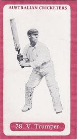 1986 John M. Brindley Australian Cricketers #28 Victor Trumper Front