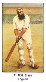 1987 Sunday Times 200 Years Of Cricket Stickers #2 W.G. Grace Front