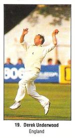 1987 Sunday Times 200 Years Of Cricket Stickers #19 Derek Underwood Front