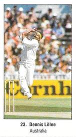 1987 Sunday Times 200 Years Of Cricket Stickers #23 Dennis Lillee Front